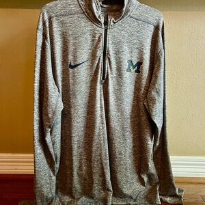 Nike  Quarter-Zip Pullover University of Michigan Wolverines Football XL‎